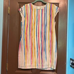 Rainbow multicolor shift dress ADAM by Adam Lippes PRIDE!